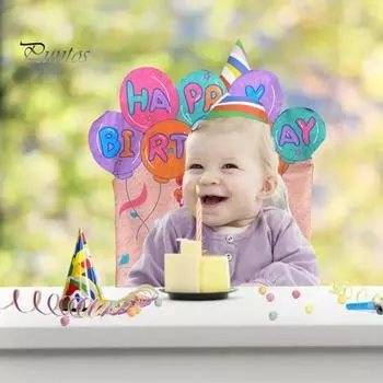 2 шт. чехлов на стулья с красочным мультяшным принтом, многоразовые, моющиеся, для классной комнаты, дня рождения, вечеринки в школу, украшения для сидений стульев, подушки для спинок стульев розовый