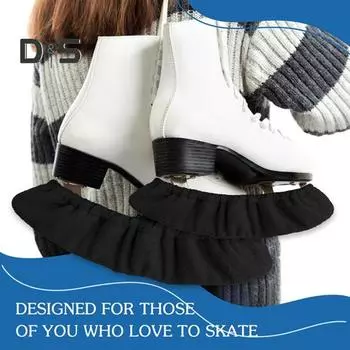 2 шт. чехлы для лезвий коньков, зимние хоккейные лезвия, защита для фигурного катания, защита для лезвий для детей, молодежи и взрослых чёрный