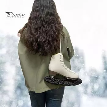 2 шт. чехлы для лезвий коньков, зимние хоккейные лезвия, защита для фигурного катания, защита для лезвий для детей, молодежи и взрослых чёрный