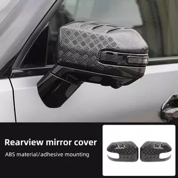 2 шт. чехлы на боковые зеркала дверей автомобиля, боковые чехлы заднего вида, автомобильные внешние аксессуары из АБС-пластика для Chery Jetour Traveller T2 2024