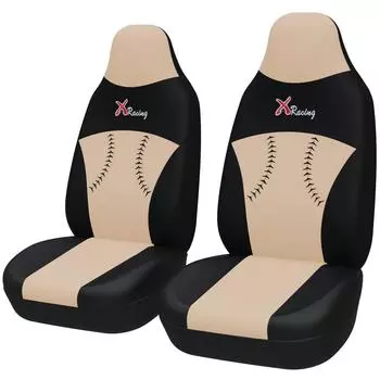 2 шт., чехлы на передние ковшовые автомобильные сиденья, защитные чехлы на сиденья автомобиля, грузовика, внедорожника, стильные двойные чехлы на передние сиденья