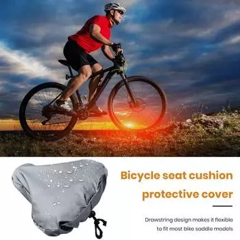 2 шт., чехлы на велосипедные сиденья с завязками, водонепроницаемые, устойчивые к ультрафиолетовому излучению, защитные чехлы на велосипедное седло, аксессуары для велосипеда розовый