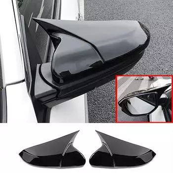 2 шт. чехлы на зеркала заднего вида, автомобильные аксессуары для Honda Civic 10-го поколения 2016-2024, защитные чехлы на боковые зеркала из углеродного волокна