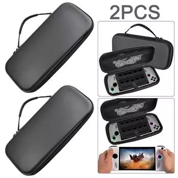 2 шт. Чехол для хранения, ударопрочный чехол EVA для консоли ROG Ally (черный)