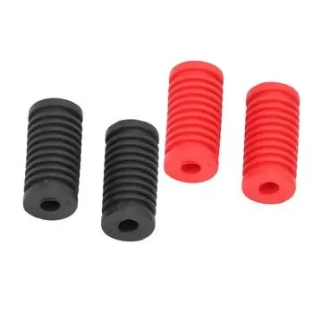 2 шт., чехол для рычага переключения передач мотоцикла, резиновый, простая установка, универсальная педаль переключения передач Black