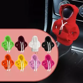 2 шт. чехол для рычага переключения передач автомобиля с капюшоном, комплект одежды для переключения передач, свитер с капюшоном, защитный чехол для рычага переключения передач автомобиля