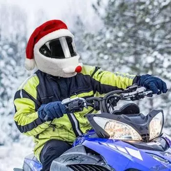 2 шт. чехол для шлема на Хэллоуин, Рождество, тыква и Санта-Клаус, толстый плюшевый чехол A