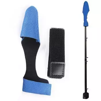 2 шт., чехол для защиты удочки, ремень для крепления удочки (синий)