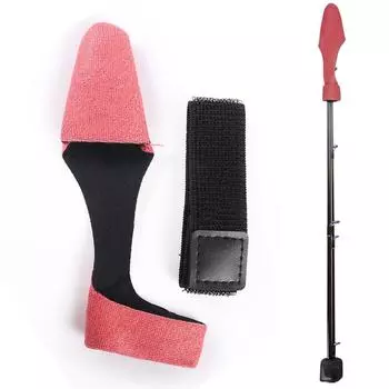 2 шт., чехол для защиты удочки, ремень для крепления удочки (красный)