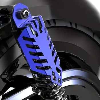 2 шт. Чехол на переднюю вилку мотоцикла, универсальный, амортизирующий, устойчивый к царапинам чехол, защита слайдеров вилки мотоцикла для бездорожья, аксессуары для двигателя чёрный