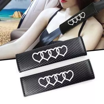 2 шт. Чехол на ремень безопасности автомобиля, наплечники, аксессуары для украшения интерьера автомобиля, чехол для стайлинга автомобиля для сердца