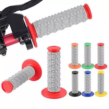 2 шт., чехол на руль мотоцикла, нескользящая амортизирующая универсальная резиновая защита руля мотоцикла для пит-байка для Honda синий