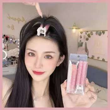 2 шт., челка, пушистые заколки для волос в корейском стиле, бесшовные фиксированные челки с начесом, пышные заколки, заколки для волос, большие бигуди для завивки волос