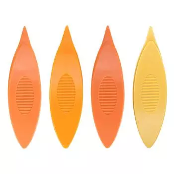 2 шт. челноки для фриволите, пластиковые челноки для фриволите, ремесленный инструмент для ручного шитья, вязания Orange Yellow Orange + Yellow