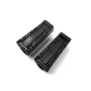 2 шт. черная передняя подставка для ног, резиновые подставки для ног, руль для Yamaha YBR 125, высокое качество