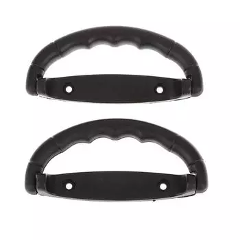 2 шт. черная пластиковая ручка для багажа, ремень для чемодана, тяговый воздушный чехол для переноски подушек безопасности, противоскользящая ручка, замена коробки