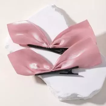 2 шт. черно-белые ленточные банты для волос заколки винтажный бант сбоку шпилька милые заколки для девочек головной убор аксессуары для волос для женщин