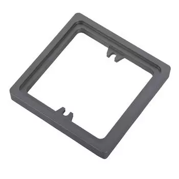 2 шт. Черные пластиковые накладки на выключатели света Самоклеящиеся квадратной формы Наклейки на настенные выключатели для украшения дома 10