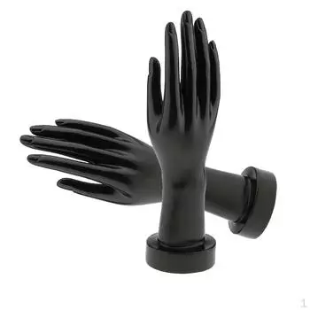 2 шт. черные женские ручные ювелирные изделия браслет кольцо часы дисплей модель стенд держатель стойки,