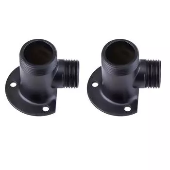 2 шт. черный адаптер для крана, основание, соединитель для водопроводного крана, кронштейн-разветвитель, конвертер, фитинг для труб из латуни/цинкового сплава