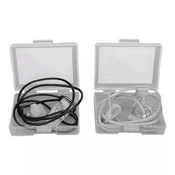 2 шт. черный серый зажим для слухового аппарата гибкий предотвращающий потерю портативный шнурок для слухового аппарата с местом для хранения