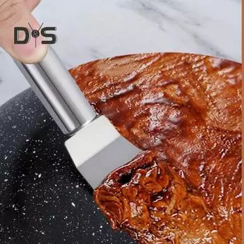 2 шт. Чистящая лопатка для стойкого масла Многоцелевой чистящий нож для посуды Лопатка из нержавеющей стали для чистки столов, плит, грилей Универсальный A
