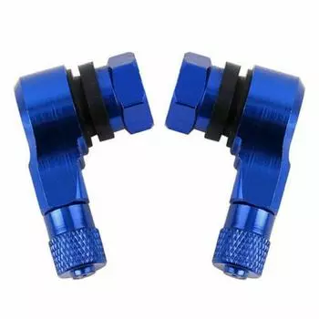 2 шт., ЧПУ, мотоцикл, угол 90 градусов, шток шины, бескамерный клапан, алюминий чёрный