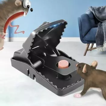 2 шт. чувствительная крысоловка, выдвижная крышка ведра, умная откидная многоразовая система автоматического сброса, сильные пружины, предотвращающая побег мыши, ловушка для мышей для кухонного сада 2pcs