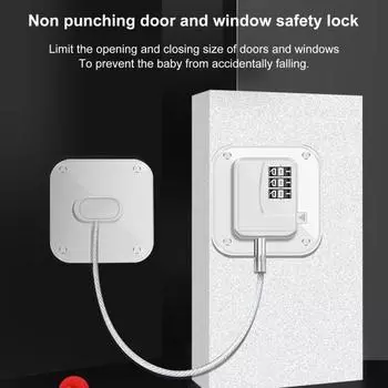 2 шт., цифровые замки без ключа со стальным тросом, самоклеящиеся, с защитой от детей, дверные замки для морозильной камеры, ящика, шкафа, мебельные замки чёрный