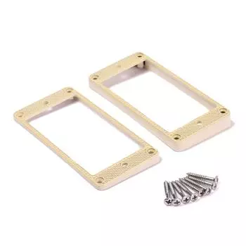 2 шт. цинковый сплав кольцо для крепления звукоснимателя хамбакера плоская рамка звукоснимателя электрогитары хамбакер кольца для крепления и наборы винтов