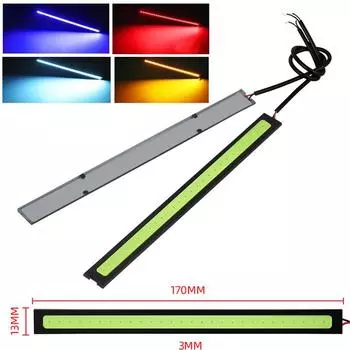 2 шт. COB DRL LED 12 В водонепроницаемые дневные ходовые огни, автомобильная полоса света, автомобильная COB противотуманная фара, автомобильная светодиодная лампа DRL, ультратонкая и яркая