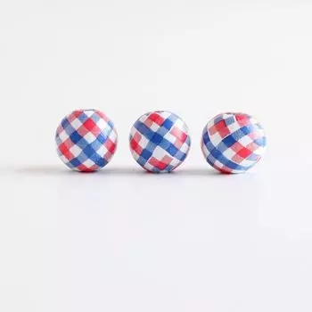 2 шт. цветные деревянные бусины DIY ремесла ювелирные изделия пользовательские аксессуары круглые бусины принт американский флаг День независимости детские бусины россыпью