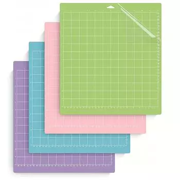 2 шт. цветные коврики для резки, нескользящие коврики 12x12 см, защитная накладка для надписей на лезвии для контурной фотографии, совместимые с плоттером M