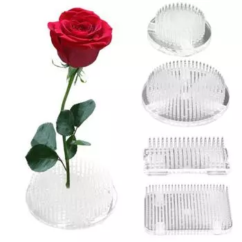 2 шт. Цветочные лягушки, прозрачные держатели для лягушек в виде цветка, многоразовые A