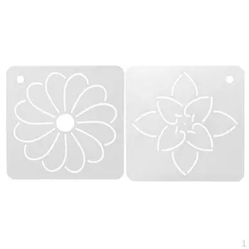 2 шт. Цветочный трафарет Пластиковый шаблон для лоскутного шитья