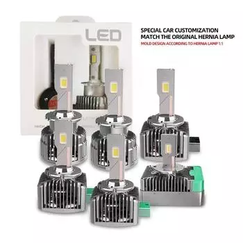 2 шт. D1S автомобильные светодиодные фары Canbus HID D2S D3S D4S D5S D8S Atuo CSP лампа 90 Вт 18000LM супер яркие D1R D2R D3R D4R автомобильные лампы 6000K D5S белый