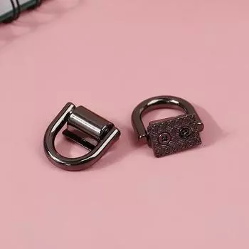 2 шт. D-образное кольцо для сумки, боковые зажимы, пряжки, винты, сумки-цепочки, ручки, разъем, вешалка чёрный