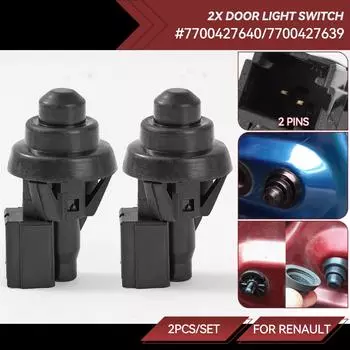 2 шт. Датчик света в салоне автомобиля, переключатель для Dacia Duster Logan Sandero Renault Clio MK II Kangoo Megane 7700427639 7700427640