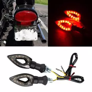 2 шт. DC 12 В светодиодные указатели поворота для мотоцикла 12 В индикатор 8 мм подходят для большинства мотоциклов