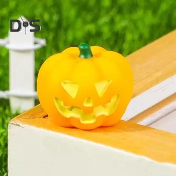 2 шт. декоративная фигурка на шарнирной головке на Хэллоуин, тыква, летучая мышь, привидение, утка, слон, свинья, статуэтка из смолы, магнитная фигурка на шарнирной головке, украшение для дома B