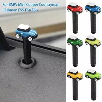 2 шт. Декоративные штифты для дверей автомобиля с силиконом в форме автомобиля, аксессуары для салона BMW Mini Cooper Countryman Clubman F55 F54 F56 светло-зеленый