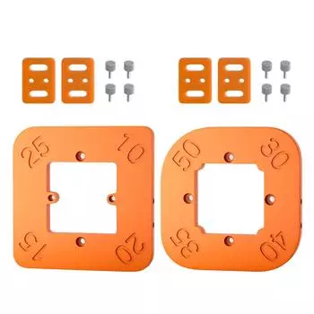 2 шт. Деревообрабатывающий фрезерный шаблон R10-R50 Радиусный кондуктор Инструмент для вспомогательной резки по дуге Алюминиевый шаблон для фрезерования радиуса угла