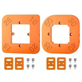 2 шт. Деревянная панель R10-R50 Быстрозажимные приспособления Фрезерный стол Фреза Шаблон Угол дуги Угловой шаблон Деревообработка Фрезер Шаблоны радиуса углов Приспособление жёлтый