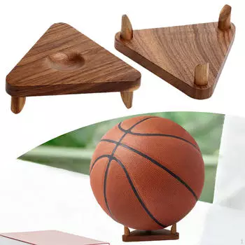 2 шт. деревянная подставка для мячей, штатив для хранения, футбол, регби, органайзер для футбола, баскетбола