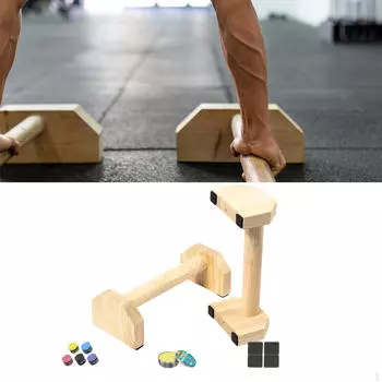 2 шт. Деревянные брусья для отжиманий, ручки для отжиманий, устойчивое, портативное, прочное оборудование для калистеники, домашние тренировки