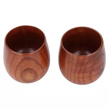 2 шт. Деревянные чайные чашки японская большая кружка для живота многофункциональная чашка для кофе молоко вино Wa