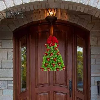 2 шт. деревянные доски для венков, сделай сам, рамка для венка с отверстиями, простая в использовании рамка для изготовления венков для украшения рождественской вечеринки в честь Хэллоуина Round