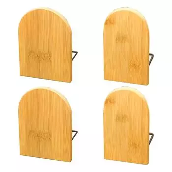 2 шт. деревянные подставки для книг простой формы округлые стопоры для книг для кабинета офиса Small