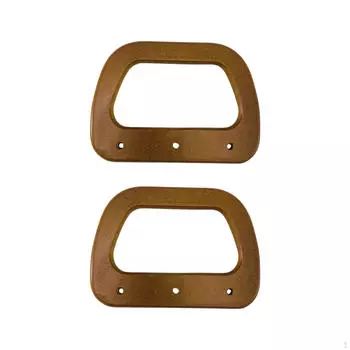 2 шт., деревянные ручки для сумок, D-образная форма, замена кошелька, ручка-клатч ручной работы