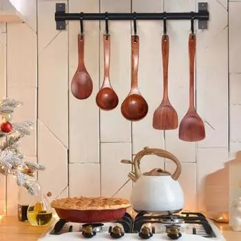 2 шт. деревянных лопаток для приготовления пищи, квадратных и диагональных лопаток для сковородок с антипригарным покрытием M C